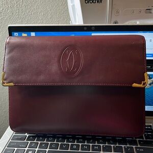 Cartier Deep Burgundy Wristlet